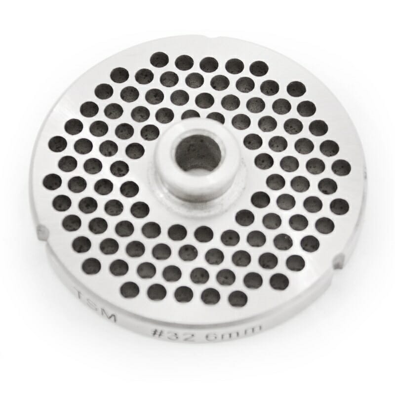 #32_Stainless_Steel_1/4"_Grinder_Plate_with_Hub