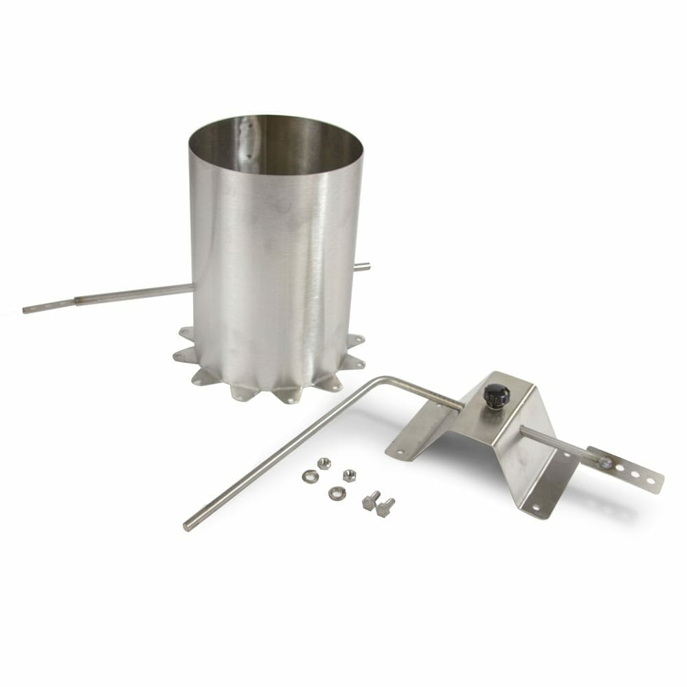 6" Smoke Stack with Damper for 100 lb. Smokers