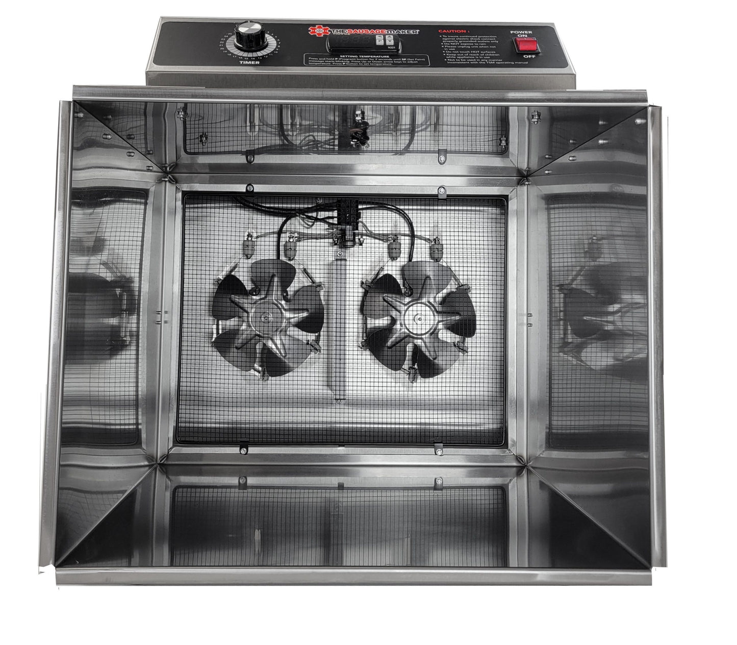 The_Sausage_Maker_Harvest_Fiesta_8_tray_digital_food_dehydrator_with_stainless_steel_shelves