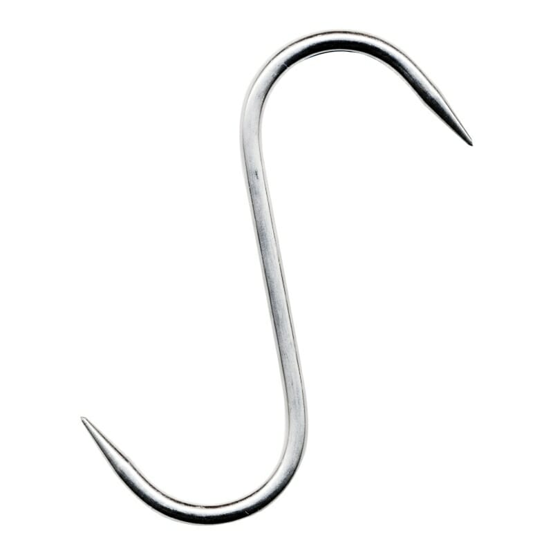 Stainless Steel "S" Hook, 6" x 6mm, Set of 3