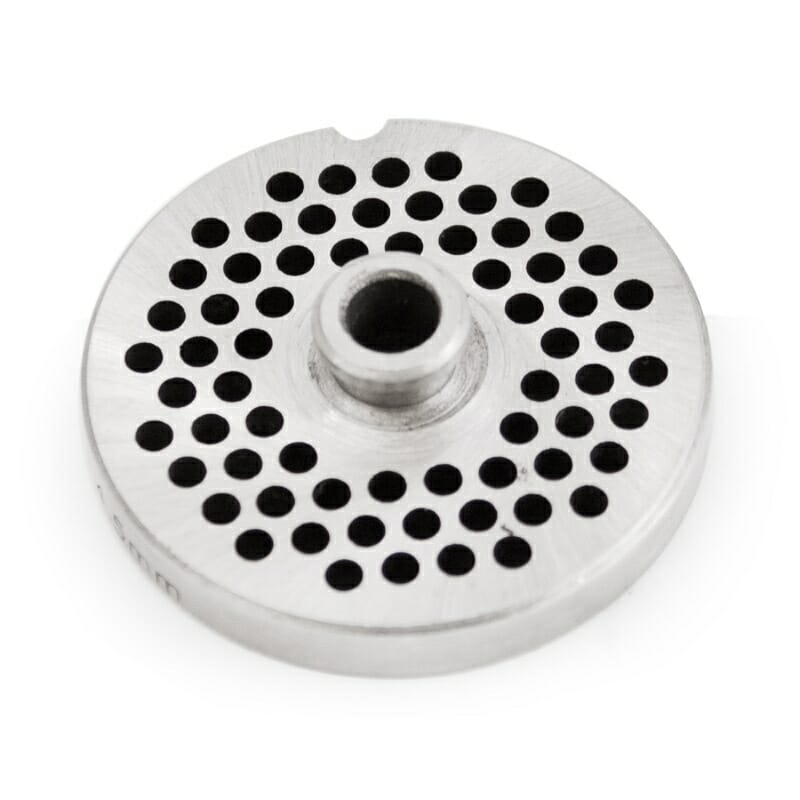 #10/12_Stainless_Steel_3/16"_Grinder_Plate_with_Hub