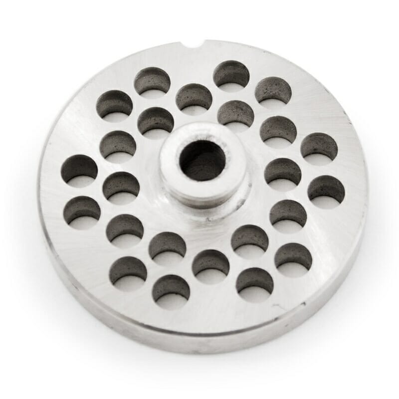 #22_Stainless_Steel_3/8"_Grinder_Plate_with_Hub