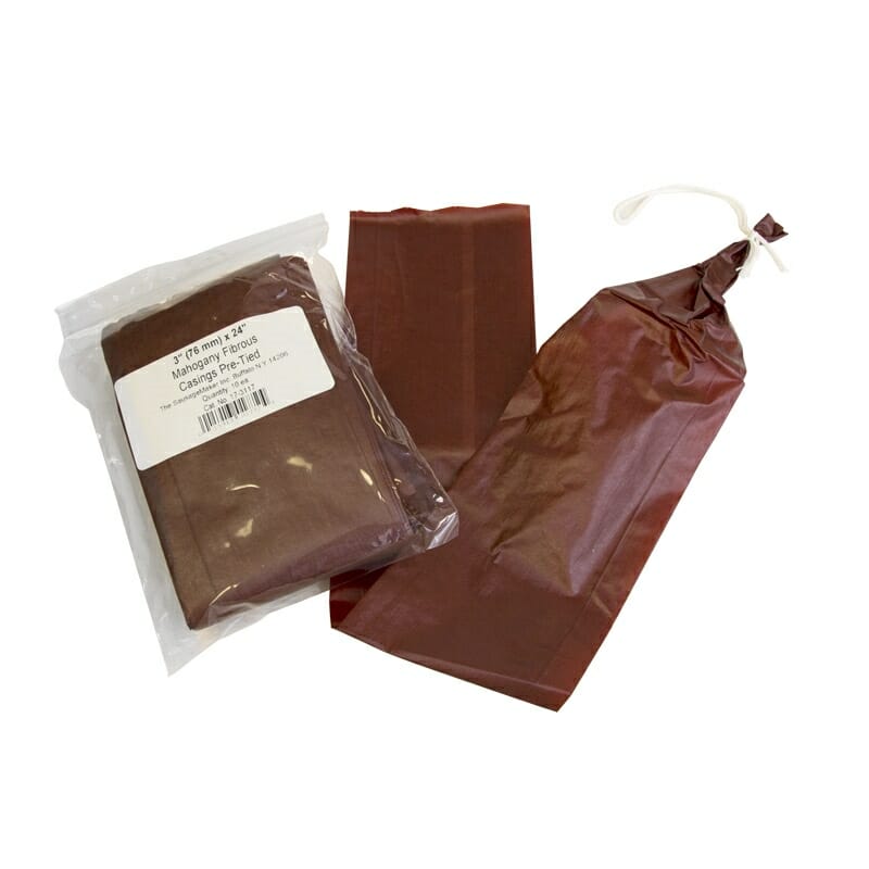 Pre-Tied_Mahogany_Fibrous_Salami_Casings_76mm