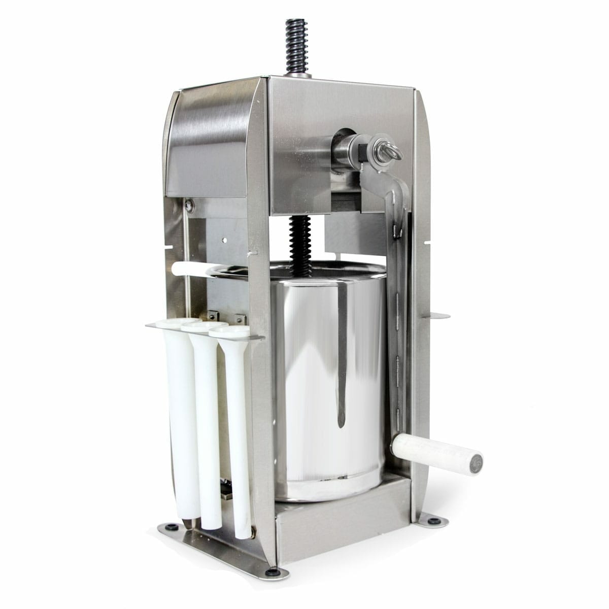 The_Sausage_Maker_15_lb._sausage_stuffer_with_built-in_Buffalo_design_for_easy_sausage_filling