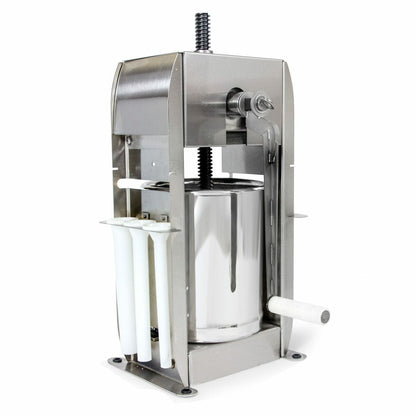 The_Sausage_Maker_15_lb._sausage_stuffer_with_built-in_Buffalo_design_for_easy_sausage_filling