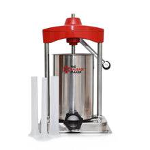 15_Lb._Sausage_Stuffer_Kit;15_lb._Heavy_Duty_Sausage_Stuffer;Great_Sausage_Recipe_Book;Breakfast_Sausage_Seasoning,_5_oz.;Mild-Hot_Italian_Sausage_Seasoning,_5_oz.;Sweet_Italian_Sausage_Seasoning,_5_oz.;Polish_Sausage_Seasoning,_5_oz.;Bratwurst_Seasoning,_4_oz.;Stuffing_Tube_Cleaner_Set_–_Set_of_4