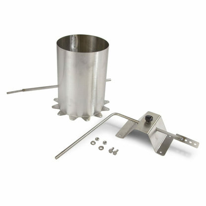 6" Smoke Stack with Damper for 100 lb. Smokers