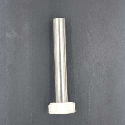 1_1/4"_Stainless_Steel_Stuffing_Tube_for_5lb._Stuffers_with_locknut