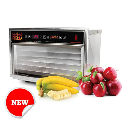 Harvest Fiesta 5 Tray Digital Food Dehydrator with S/S Shelves