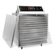 D-14 Digital Touch Screen Food Dehydrator with Stainless Steel Shelves
