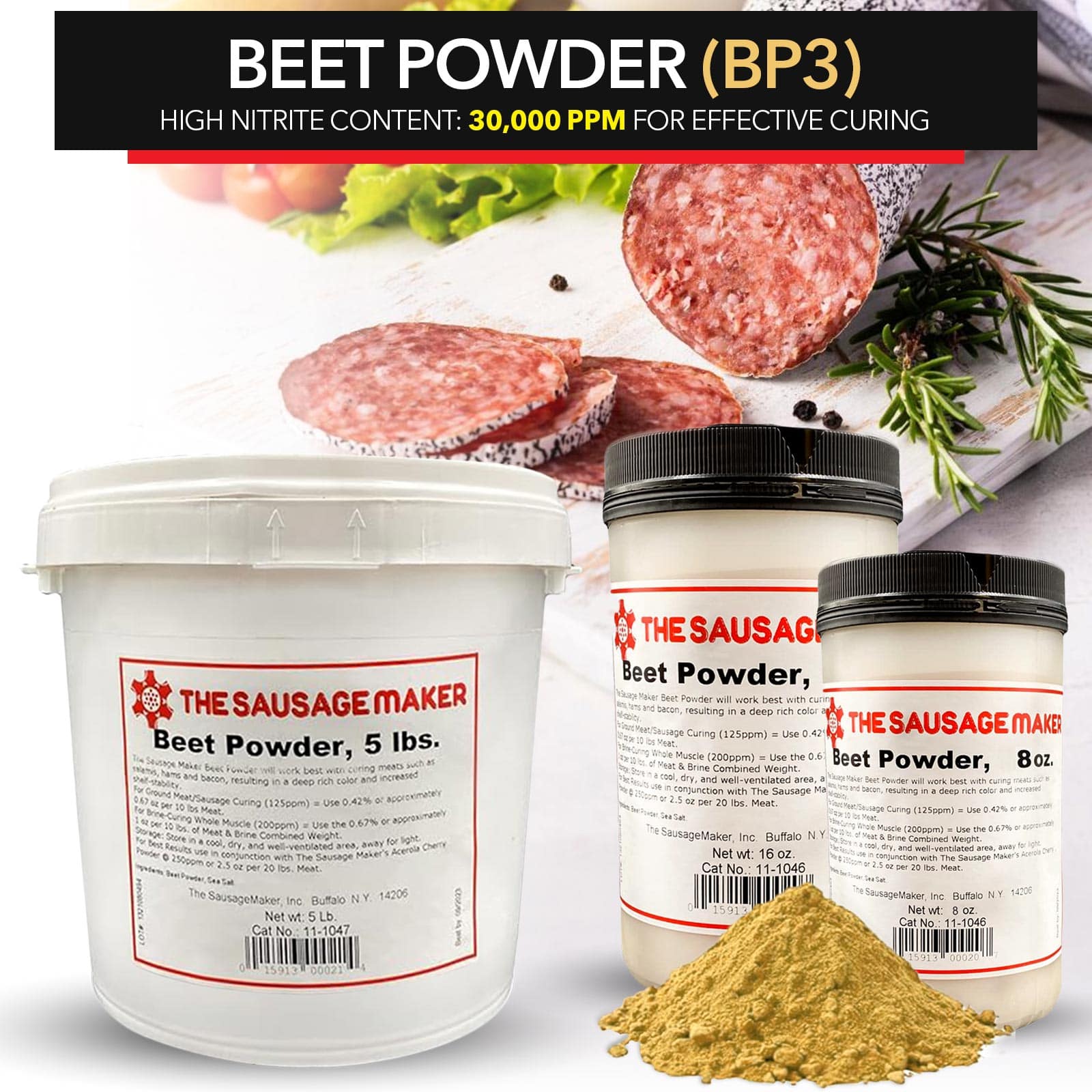 beet-powder-for-curing-three-different-sizes;beet-powder-features;beet-powder-for-safe-and-even-curing;beet-powder-can-be-used-with-many-recipes;beet-powder-limits-bacterial-growth