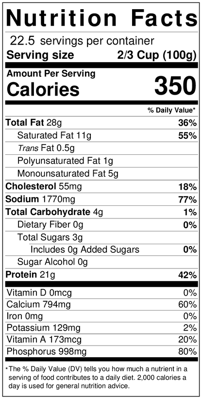 High_Temp_Swiss_Cheese,_5_lbs.;High_Temp_Cheese_Instructions