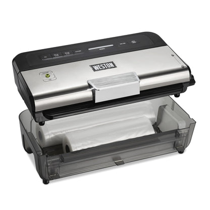 Weston_wet_and_dry_food_vacuum_sealer_with_date_stamp_for_airtight_storage