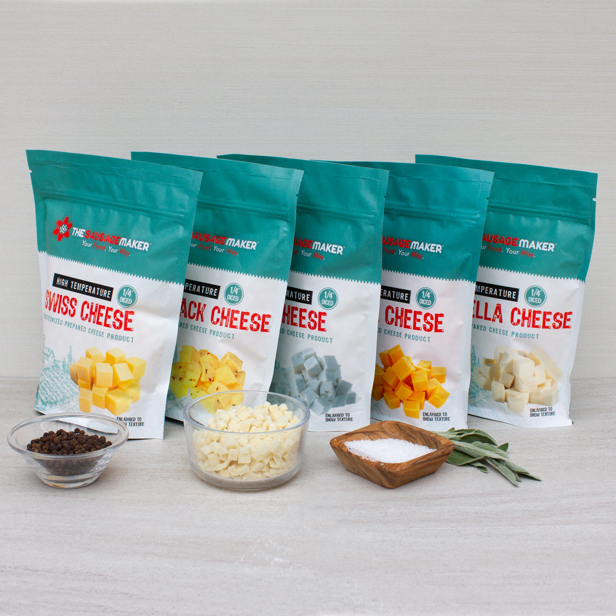 High_Temp_1lb_Cheese_Assortment_5-pack;High_Temp_Cheese_Instructions;High_Temp_Bleu_Cheese_1lb;High_Temp_Mozzarella_Cheese_1_lb