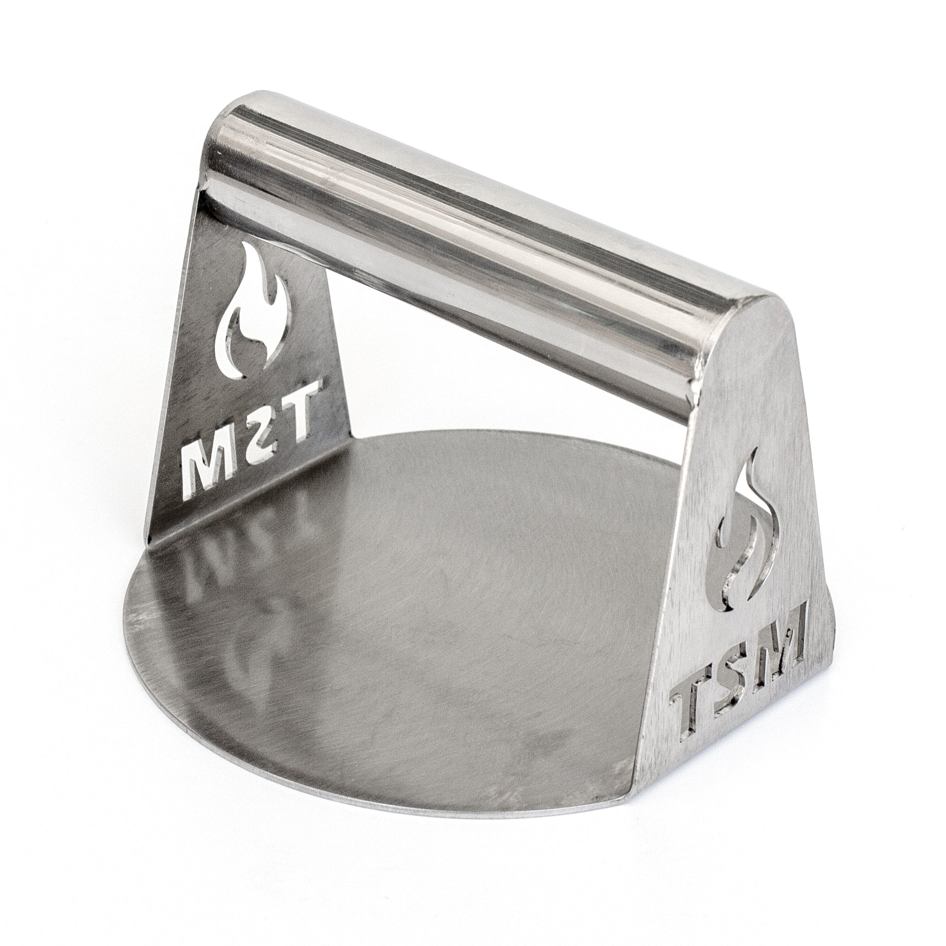 sausage-maker-burger-press;pressing-meat-patty-with-the-tsm-burger-press