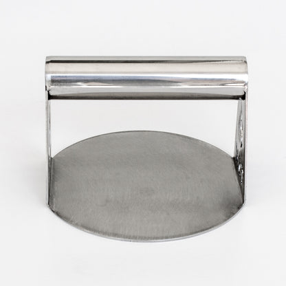 sausage-maker-burger-press;pressing-meat-patty-with-the-tsm-burger-press