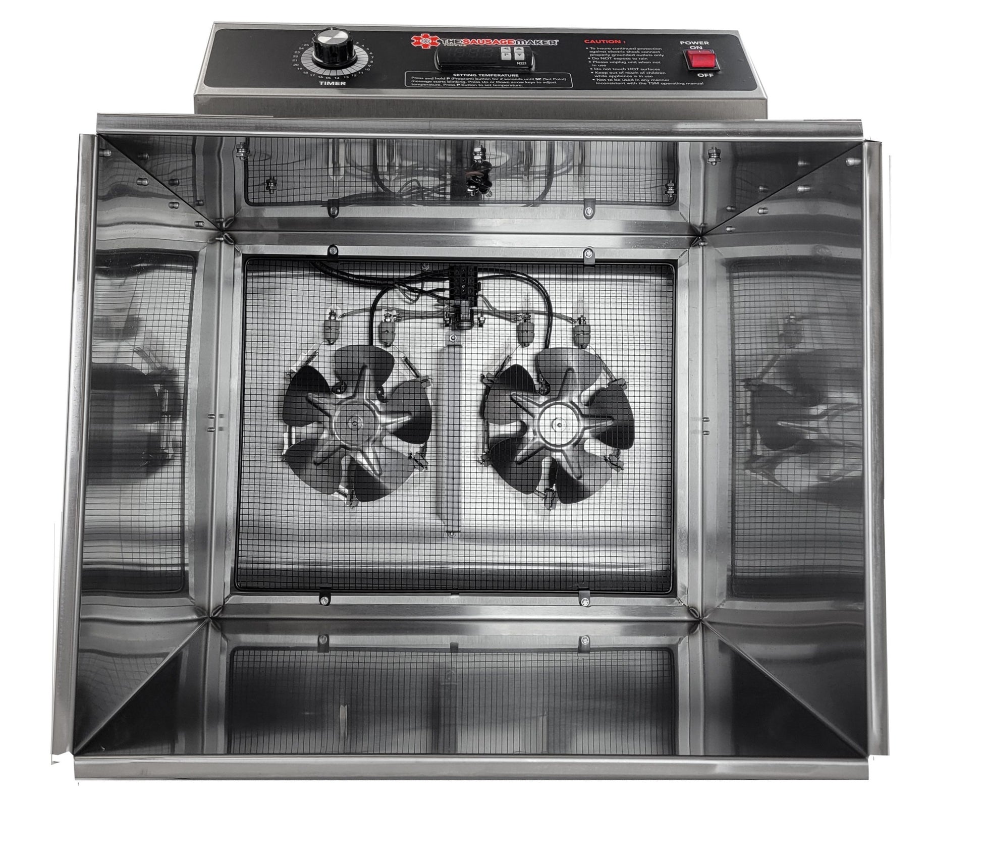 The_Sausage_Maker_Harvest_Fiesta_8_tray_digital_food_dehydrator_with_stainless_steel_shelves