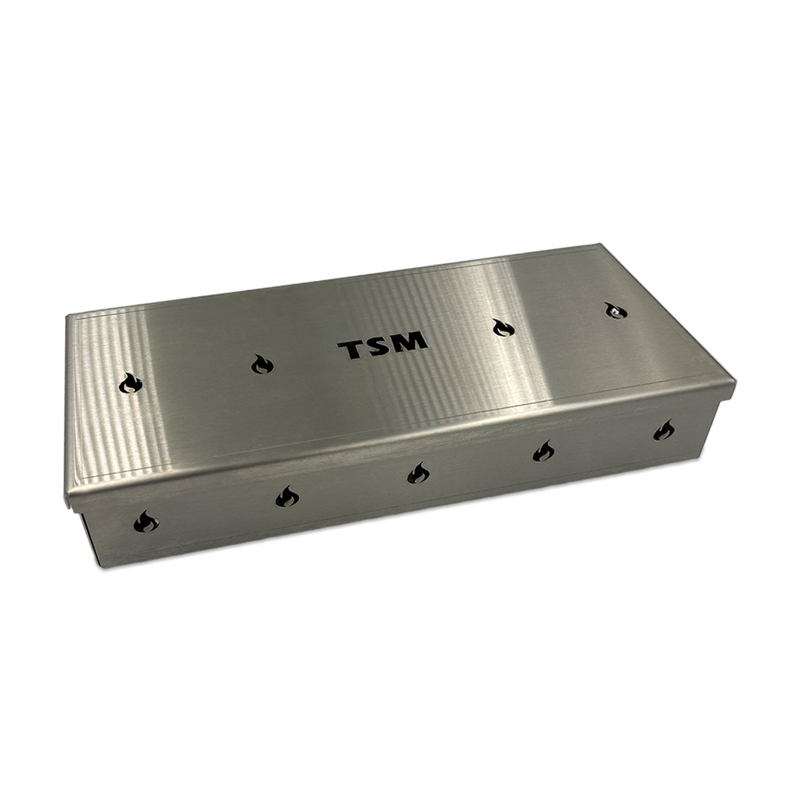 TSM_grilling_smoker_box;sawdust-inside-smoker-box-for-grilling;TSM-smoke-box-for-grills-and-smokers