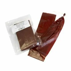 Pre-tied Mahogany Fibrous Summer Sausage Casing 61mm